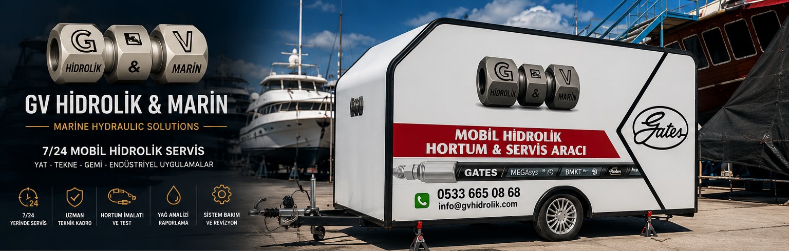 GV Hidrolik mobil servis afişi